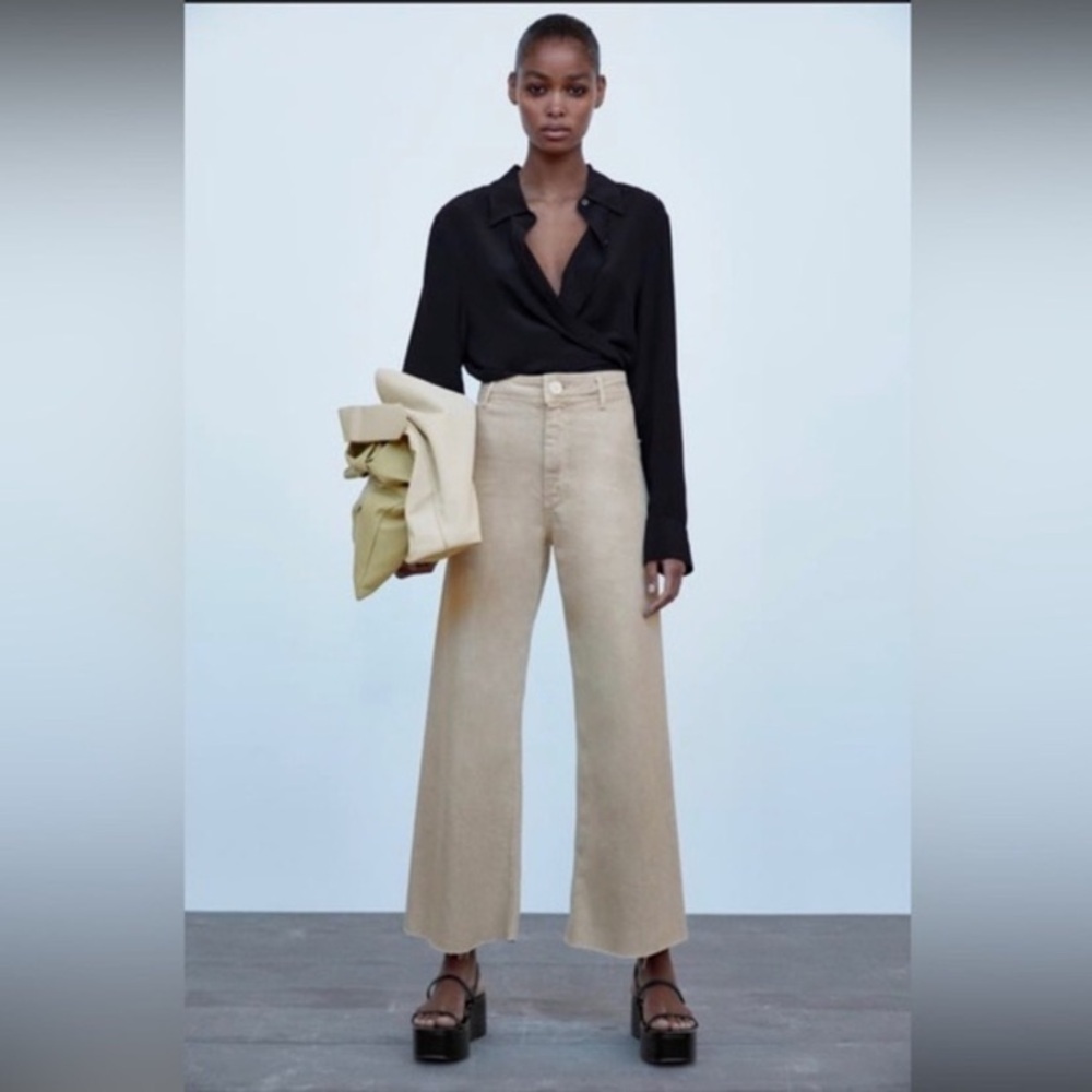 Zara Marine Tan Pants Size 2